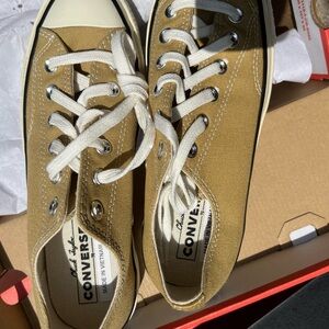 Converse Tan Canvas Sneakers